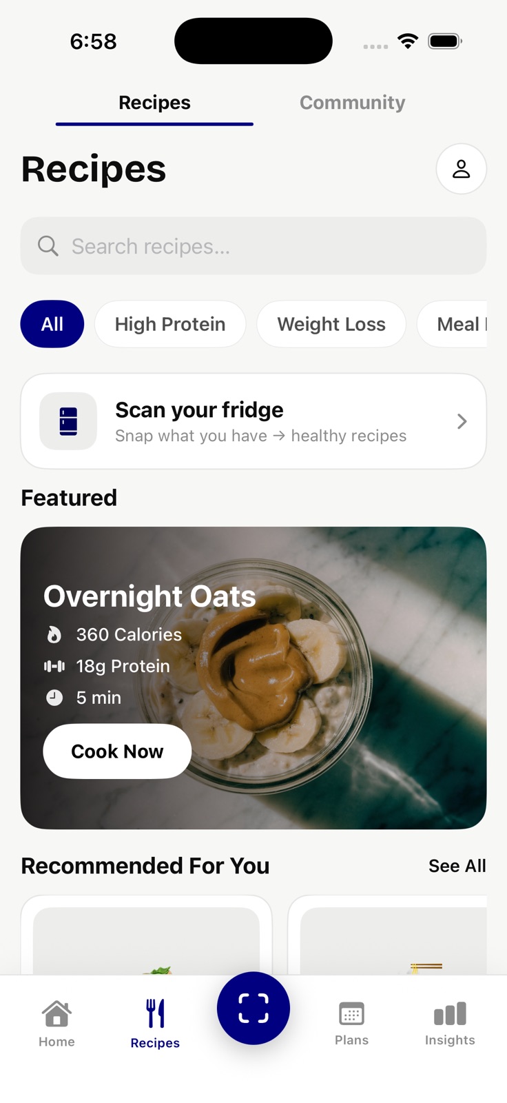 BetterBite recipe library
